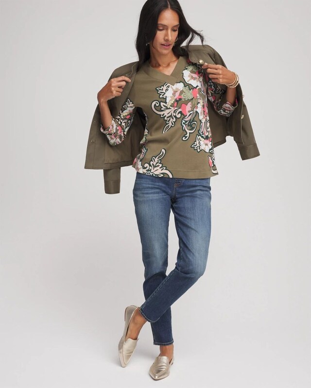 Pima 3/4 Sleeve Tee - image 2